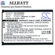 Аккумулятор CameronSino Philips AB2300AWML (2200mAh)