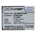 CameronSino аккумулятор для SAMSUNG SCH-i930 2300mAh [повышенной емкости с задней крышкой] (CS-SM8750XL)
