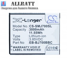 CameronSino аккумулятор для Samsung Galaxy J7 3000mAh (CS-SMJ700SL)