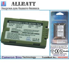 CameronSino аккумулятор для PANASONIC AG-DVC15 750mAh (CS-SPD110)