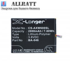 CameronSino аккумулятор для AUX V950 2000mAh (CS-AXW600SL)