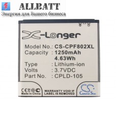 CameronSino аккумулятор для CoolPad 8020+ 1250mAh (CS-CPF802XL)