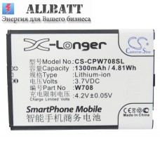 CameronSino аккумулятор для COOLPAD W708 1300mAh (CS-CPW708SL)