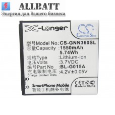 CameronSino аккумулятор для GIONEE GN305 1550mAh (CS-GNN360SL)