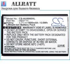CameronSino аккумулятор для Huawei HB5F1H 1800mAh (CS-HU8860XL)