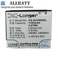 CameronSino аккумулятор для Huawei C7600 1100mAh (CS-HUV860XL)