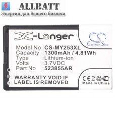 Аккумулятор CameronSino Sagem 523855AR (1300mAh)