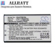 CameronSino аккумулятор для Alcatel 3DS11080AAAA 650mAh (CS-OT651SL)