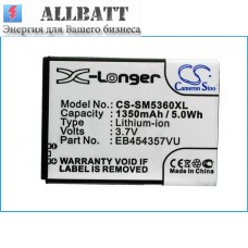 CameronSino аккумулятор для SAMSUNG GT-S5360 1350mAh (CS-SM5360XL)