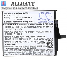 CameronSino аккумулятор для BQ Aquaris M5 3000mAh (CS-BQM500SL)