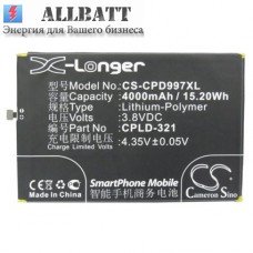 CameronSino аккумулятор для COOLPAD 9976A 4000mAh (CS-CPD997XL)