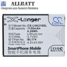Аккумулятор CameronSino LENOVO A30T (1150mAh)