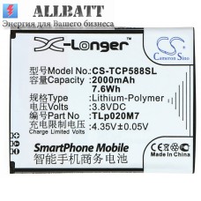 CameronSino аккумулятор для TCL P588L 2000mAh (CS-TCP588SL)