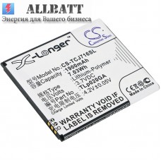 CameronSino аккумулятор для TCL J716D 1900mAh (CS-TCJ716SL)